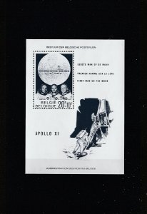 Belgium  Scott#  B846  MNH  S/S  (1969 Moon Landing)