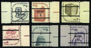 US #1581a to 1592a Americana Untagged Sheet Precancels **