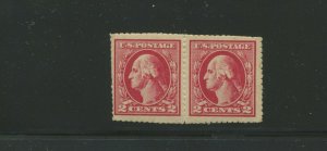 532 Var Washington Offset Imperf Pair 2 Stamps WILSON ROULETTE SIGN HERMAN HERST