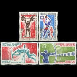 NEW CALEDONIA 1971 - Scott# 391-2+C82-3 Games Set of 4 LH