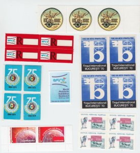 ROMANIA STAMPS LABELS LOT MNH VARIOUS MNH