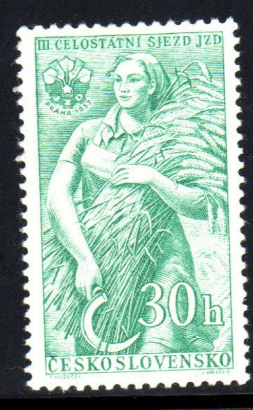 CZECHOSLOVAKIA #795  AGRICULTURE COOPERATIVES   MINT  VF LH O.G