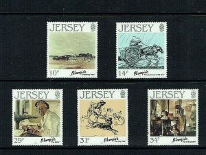 Jersey: 1986, Jersey Artists, Edmund Blampied   MNH set