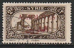 1925 Alaouites - Sc 32 - used F - 1 single - Syria Overprints