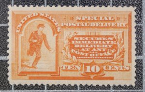 Scott E3 - 10 Cents Special Delivery - OG MH - Nice Stamp - SCV - $300.00