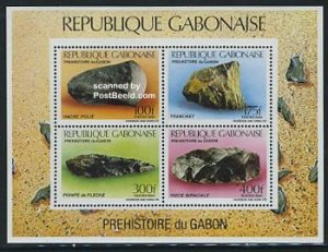 Gabon 1990, Prehistoric artifacts s/s, MNH