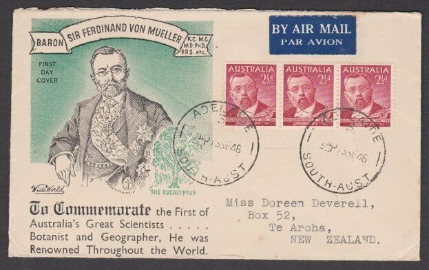 AUSTRALIA 1948 Von Mueller commem FDC.......................................N617