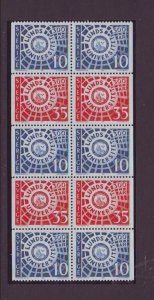 Sweden Sc781a 1968 Lund University stamp booklet pane mint NH