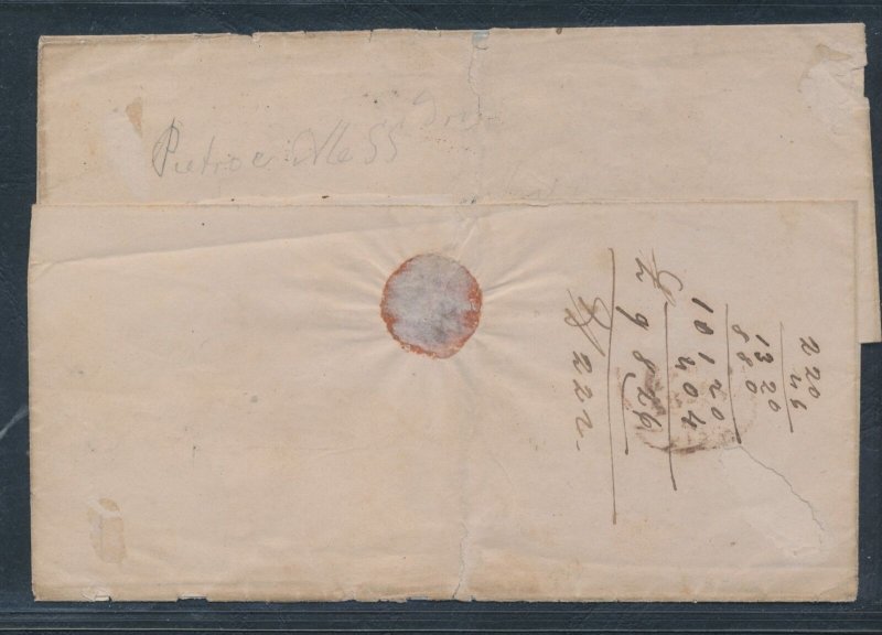 1852 Modena, N° 1 And 2 Su Envelope For Pisa, Vouchers/ Great Margins, Signed