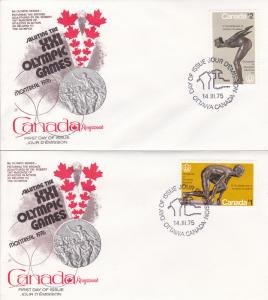 Canada # 656-657, Cacheted First Day Covers