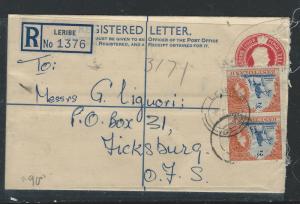 BASUTOLAND (P0912B) KGVI 4D RLE UPRATED QEII 2DX2 LERIBE TO OFS