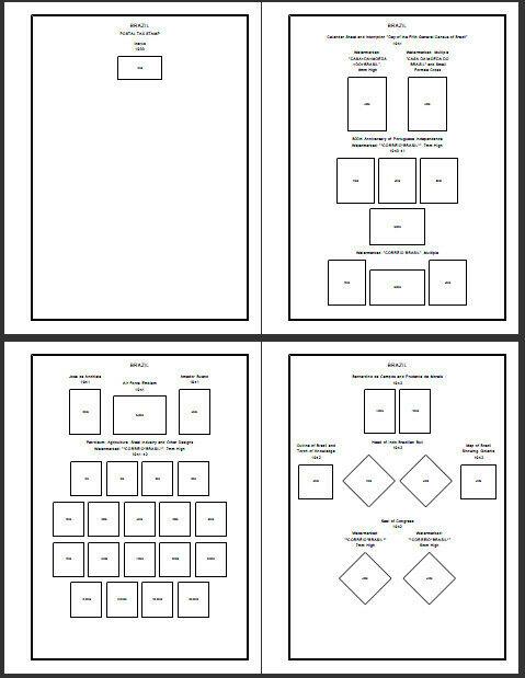 PRINTED BRAZIL 1843-2010 STAMP ALBUM PAGES (466 pages)