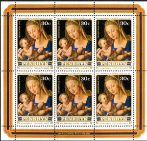 PENRHYN 105-6 S/S MNH SCV $15.00 BIN $7.50