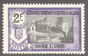 French India, Scott #47, MH