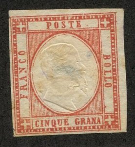 Italian States: Two Sicilies/Neopolitan Provinces, Scott #23, Unused, Hinged