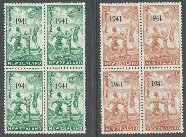 NEW ZEALAND 1941 Health blocks of 4 MNH. ACS cat NZ$40....................11352D