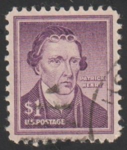 SC# 1052 - ($1) - Patrick Henry, used single