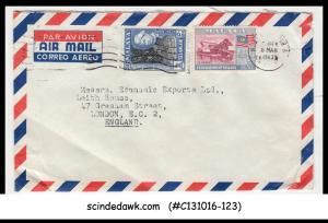 MALAYA SELANGOR - 1963 AIR MAIL envelope to ENGLAND with stamps