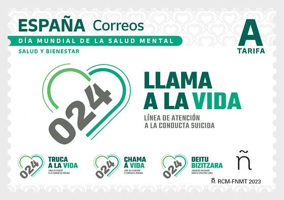 2023 Spain - Woeld Mental Health (Scott NA) MNH