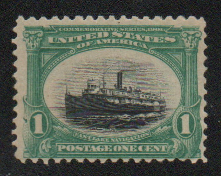 USA #294 F-VF OG NH, bold colors!