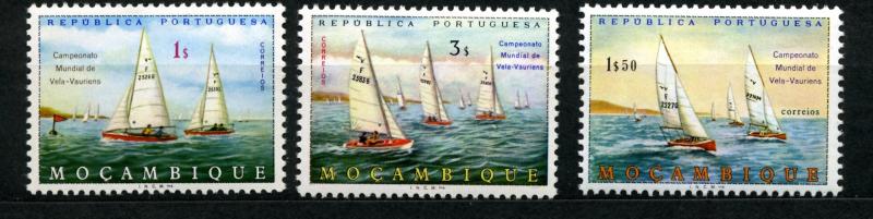 1973 Mozambique Sc 506-508 Mint NH World Sailing Championships Sailboat