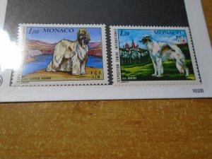 Dogs :  Monaco  #  1126-27  MNH