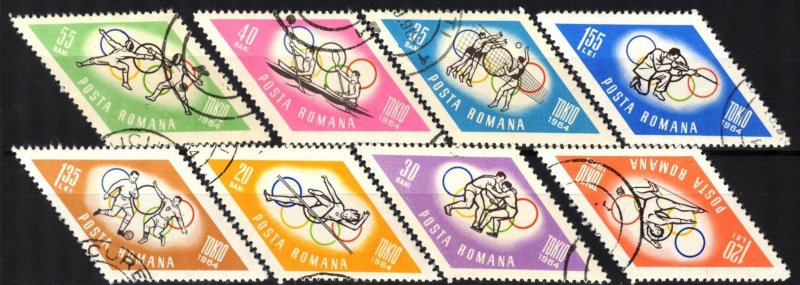 Romania 1964 Olympics Games Tokyo Mi. 2309/16 Used CTO