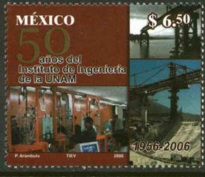 MEXICO 2525, 50th ANNIV. ENGINEERING INSTIT. NATL. UNIVERSITY. MINT, NH. F-VF.