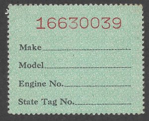 Doyle's_Stamps: MNH 1945 Motor Vehicle Revenue, Scott #RV42**