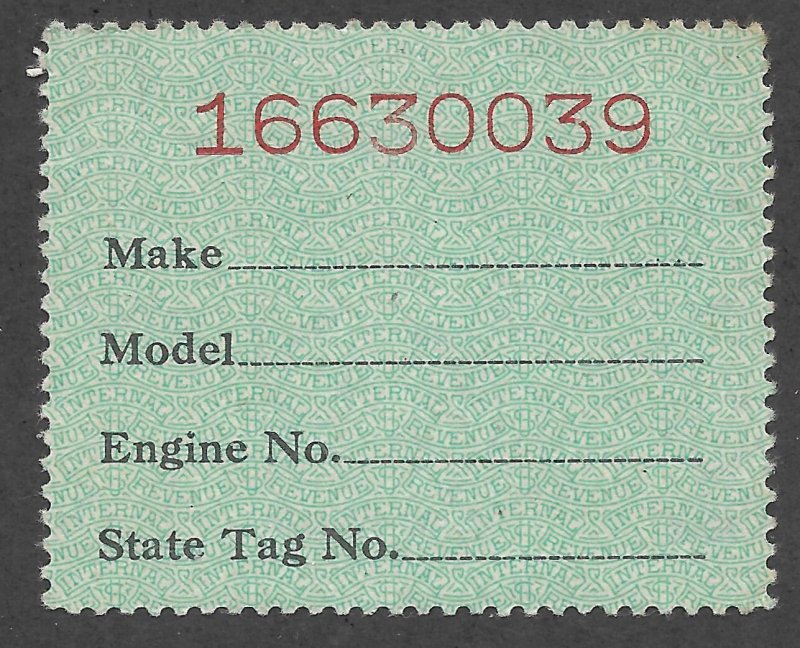 Doyle's_Stamps: MNH 1945 Motor Vehicle Revenue, Scott #RV42**