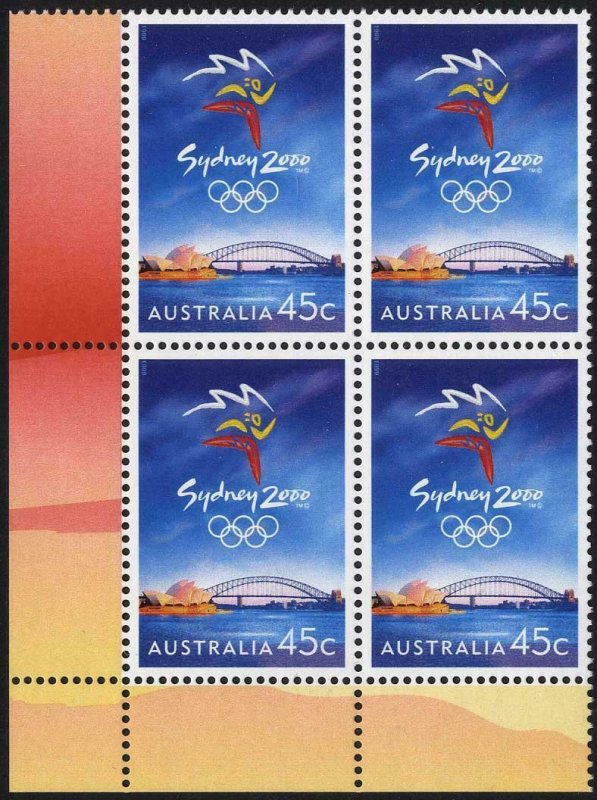 Australia SG1902 45c Olympic Games Sydney (2000) in U/M Block