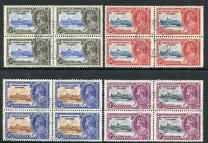 Gilbert and Ellice Is 1935 Silver Jubilee SG36/39 Fine Used BLOCKS OF 4 