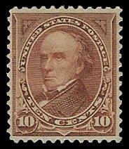 U.S. #282C Unused OG VLH; 10c Webster (1898)