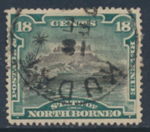 North Borneo SG 78a SC# 66* Used   perf 13½ x 14  see details & scans free s...