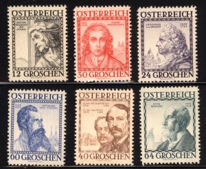 Austria 1934  Scott #B122-7 MNH (CV 120.00)