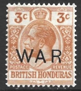British Honduras, Scott #MR5; 1c War Tax, MH