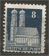 GERMANY, 1948, used 8pf dk slate blue, Munich Scott 640