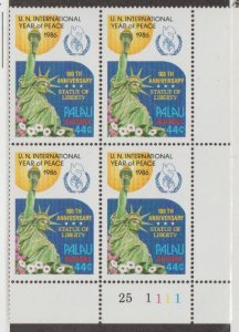 Palau Scott #C17 Stamps - Mint NH Plate Block
