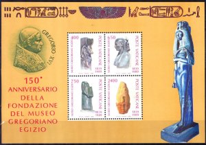 Vatican 1989 Egyptian Museum Mi. Bl. 11 MNH