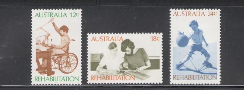 Australia 1972 Rehabilitation of the Disabled # 523 - 525 MH