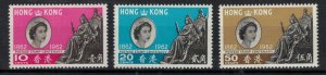 Hong Kong 1962 SG193-195 Postage Stamp Centenary - MNH