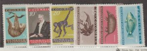 Colombia Scott #713-714-715-C357-C358-C359 Stamp - Mint Set