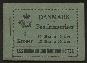 Denmark 1934 Booklet W 223a X4 228b X3 Vf Nh Cv 374 00 For Panes Alone Hipstamp