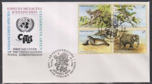 United Nations - Vienna, Endangered Species (SC# 165a) FDC