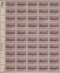 US #1360   Cherokee Strip   Full sheet of 50  MNH