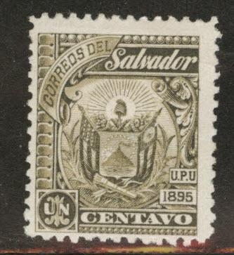 El Salvador Scott 117 1895 Mint No Gum Thinned