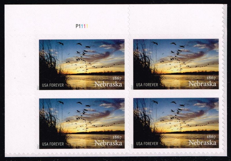 US #5179 Nebraska Statehood P# Block of 4; MNH (5Stars)