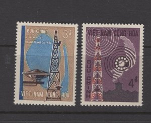 Vietnam (South)  #276-77  (1966 Saigon Microwave Station set) VFMNH CV $1.15