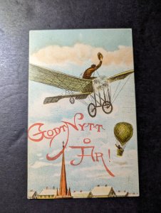 1910 Sweden Aviation Postcard Cover to Floby