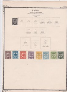 latvia 1919 occupation  stamps on page ref r9125